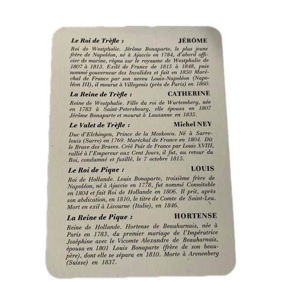 DUAL DECK GRIMAUD NAPOLÉON CARDS - Picture 5 of 6